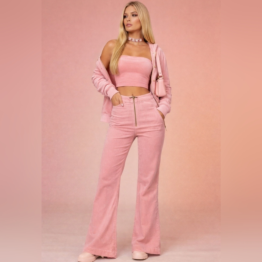Juicy Couture Black Label Pink Denim Jeans Pants Size 27  Barbiecore Y2K Luxury